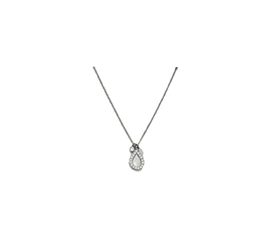 Fossil Set Für Frauen Classics, Ohrring: 8mm X 6mm, Halskette: 16In + 2In Silber Edelstahl Set, JF03765040 im Sale